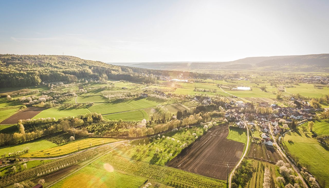 Dettenhausen aus der Vogelperspektive