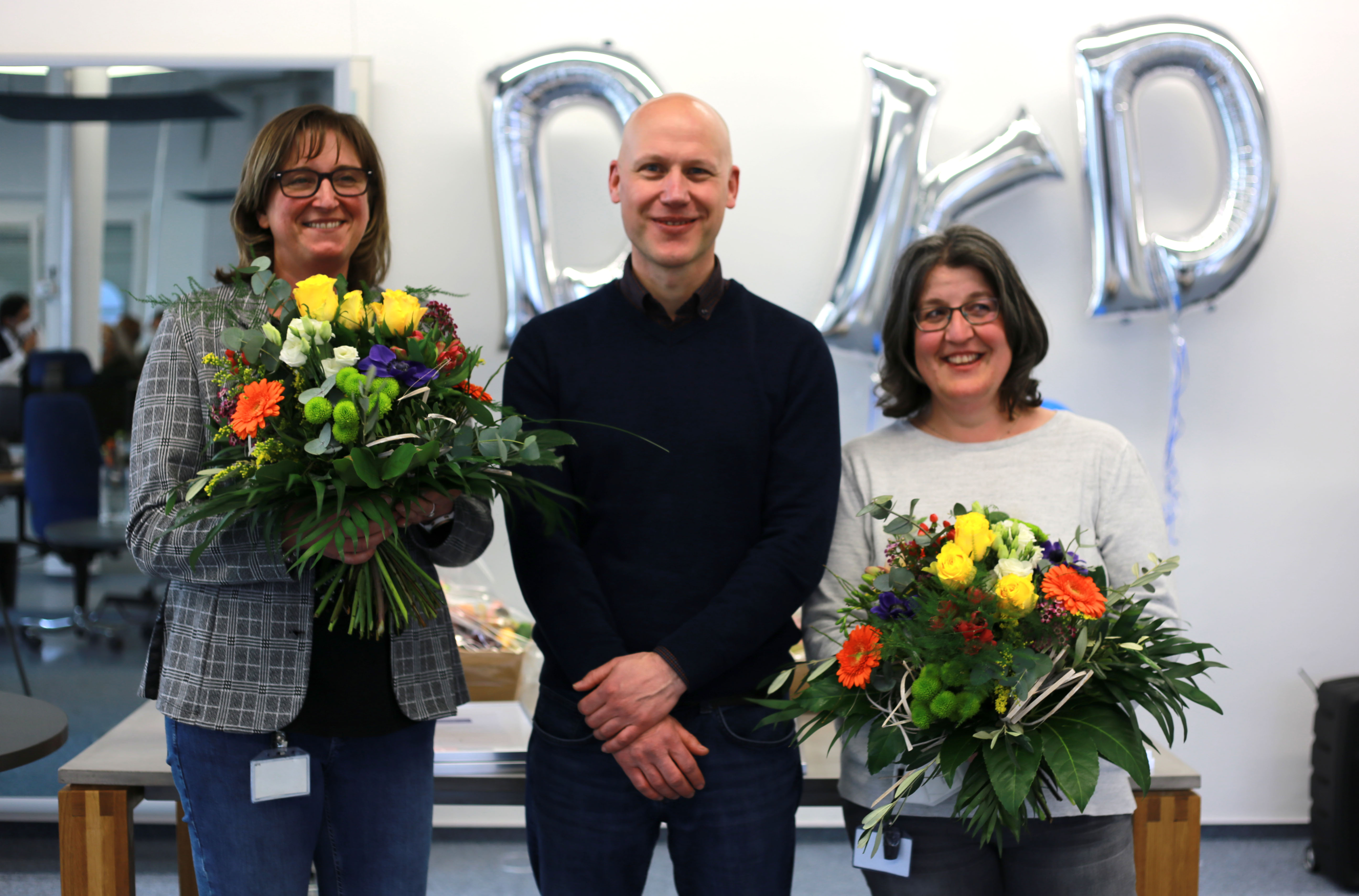 v.l.n.r.: Unsere Jubiläre Daniela Knopke (20-jähriges Jubiläum) und Katja Laub (15-jähriges Jubiläum)
