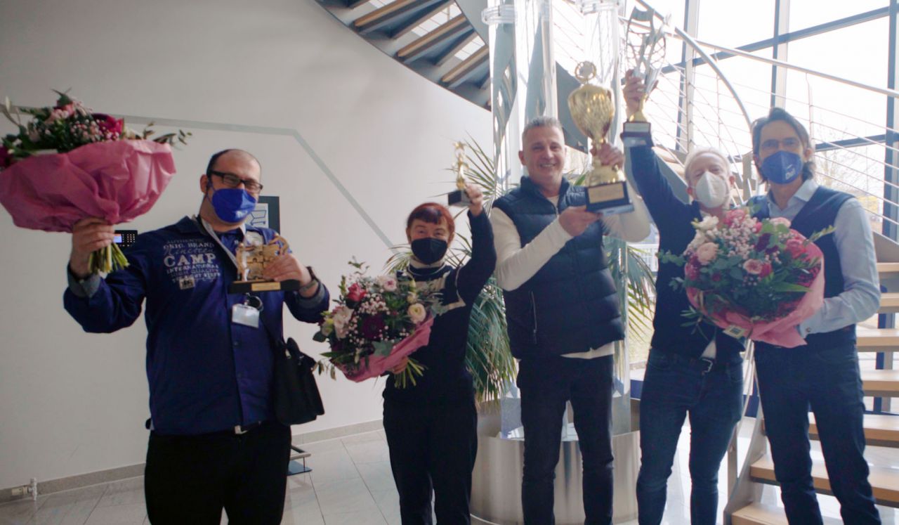 Anastasios Potsolidis, Cornelie Krüger, Georg Obradovic, Uli Keil und Jürgen Brunner