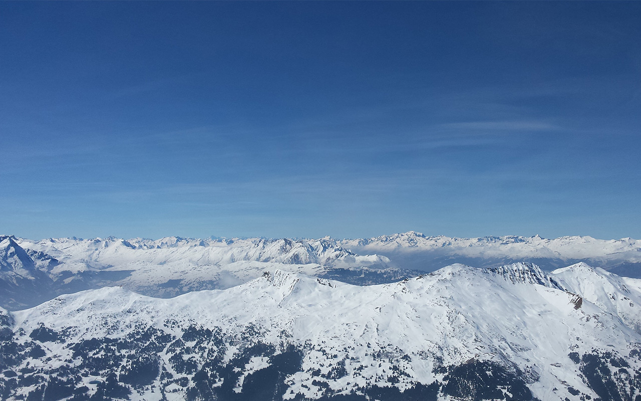 Bilder einer Ski-Piste